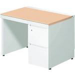■PLUS 674407)ステージオ 片袖机 ST-F107L-P3 WM/W〔品番:STF107LP3WMW〕【2101797:0】[送料別途見積り][法人・事業所限定][外直送][店頭受取不可]｜ホームセンターバロー　店