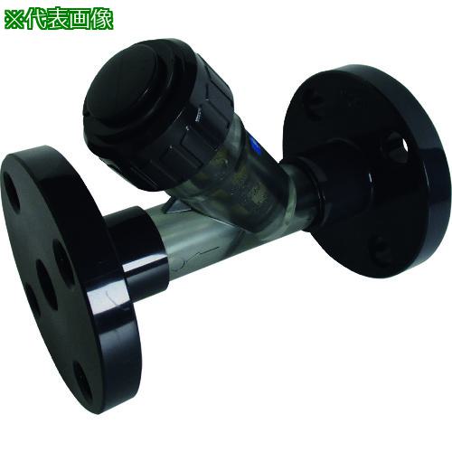 ■エスロン 透明ストレーナ 本体材質PVC シール材質FKM JIS10KF 25A〔品番:SS25TFV〕【2102723:0】[送料別途見積り][法人・事業所限定][外直送][店頭受取不可]
