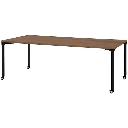 ■PLUS 679335)ロンナ会議テーブル NN-2110PKR PW/BK〔品番:NN2110PKRPWBK〕【2108120:0】[送料別途見積り][法人・事業所限定][外直送][店頭受取不可]