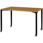 ■PLUS 662913)ロンナ 会議テーブル NN-1207PKR T2/BK〔品番:NN1207PKRT2BK〕【2112652:0】[送料別途見積り][法人・事業所限定][外直送][店頭受取不可]｜ホームセンターバロー　店