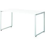 ■PLUS 632182)SQ デスク(配線口付)SQ-W146H W4/M4〔品番:SQW146HW4M4〕【2113265:0】[送料別途見積り][法人・事業所限定][外直送][店頭受取不可]｜ホームセンターバロー　店