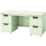 ■プラス 621680)LX-2 両袖机 L2-147A-33 LGY/LGY 〔品番:L2147A33LL〕【2113708:0】[送料別途見積り][法人・事業所限定][外直送][店頭受取不可]｜ホームセンターバロー　店