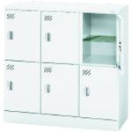 ■PLUS 617196)多人数用ロッカー KL-L32K W4〔品番:KLL32KW4〕【2117155:0】[送料別途見積り][法人・事業所限定][外直送][店頭受取不可]｜ホームセンターバロー　店