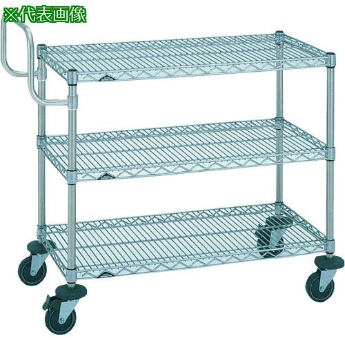 ■ERECTA スーパーエレクターカート 万能カート 間口727mm×奥行460mm×高さ1054mm 3段〔品番:NBKMSL〕【2120559:0】[送料別途見積り][法人・事業所限定][外直送][店頭受取不可]
