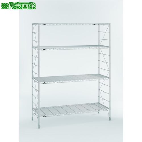 ■ERECTA ファーストシリーズ・ワイヤーシェルフ L1220 間口1213mm&times;奥行606mm&times;高さ1606mm 5段〔品番:L1220L15805〕【2147233:0】[送料別途見積り][法人・事業所限定][外直送][店頭受取不可]｜ホームセンターバロー　店