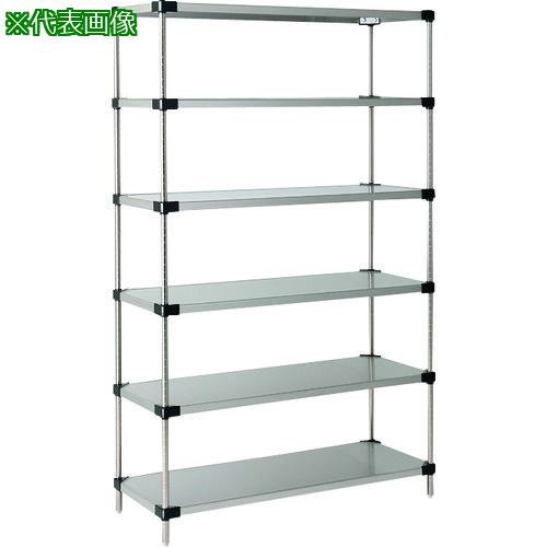 ■ERECTA スーパーシリーズ・430ソリッドシェルフ 間口1213mm×奥行461mm×高さ1892mm DB付 6段〔品番:MSS1220P1900W6〕【2147235:0】[送料別途見積り][法人・事業所限定][外直送][店頭受取不可]