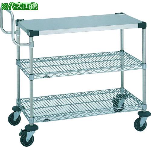 ■ERECTA スーパーエレクターカート UTTカート1型 間口881mm&times;奥行614mm&times;高さ1054mm 3段〔品番:NUTT3SL〕【2147272:0】[送料別途見積り][法人・事業所限定][外直送][店頭受取不可]｜ホームセンターバロー　店