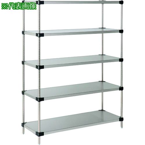 ■ERECTA スーパーシリーズ・430ソリッドシェルフ MSS760 間口759mm&times;奥行461mm&times;高さ1587mm DB付 5段〔品番:MSS760P1590W5〕【2147472:0】[送料別途見積り][法人・事業所限定][外直送][店頭受取不可]｜ホームセンターバロー　店