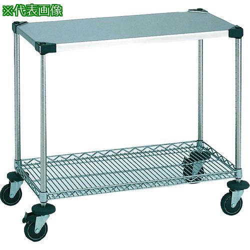 ■ERECTA サイドアップエレクターカート ワーキングカート1型 間口759mm×奥行614mm×高さ815mm 2段〔品番:NWT1DUS〕【2147777:0】[送料別途見積り][法人・事業所限定][外直送][店頭受取不可]