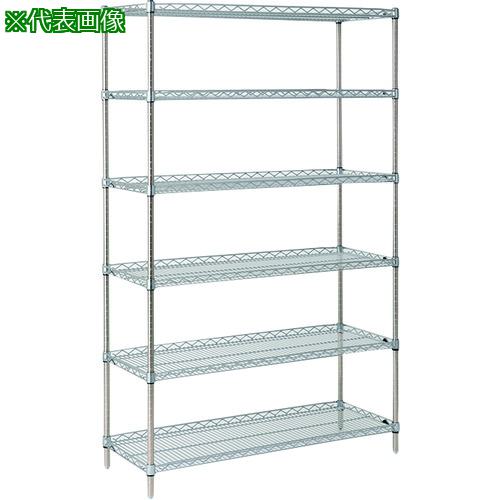 ■ERECTA スーパーシリーズ・サイドアップシェルフ MU760 間口758mm×奥行460mm×高さ1892mm DB付 6段〔品番:MU760P1900W6〕【2147927:0】[送料別途見積り][法人・事業所限定][外直送][店頭受取不可]