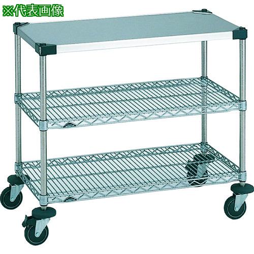 ■ERECTA スーパーエレクターカート ワーキングカート2型 間口1213mm&times;奥行614mm&times;高さ815mm 3段〔品番:NWT2FS〕【2148175:0】[送料別途見積り][法人・事業所限定][外直送][店頭受取不可]｜ホームセンターバロー　店