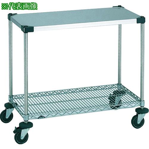 ■ERECTA スーパーエレクターカート ワーキングカート1型 間口606mm×奥行614mm×高さ815mm 2段〔品番:NWT1MS〕【2148992:0】[送料別途見積り][法人・事業所限定][外直送][店頭受取不可]