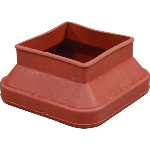■光 フリーサイズゴム脚キャップバラ茶角50~65mm《100個入》〔品番:BF45651〕【2160590×100:0】[送料別途見積り][掲外取寄][店頭受取不可]