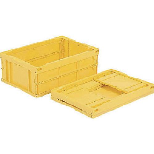 ■サンコー 折りたたみコンテナー 557100 オリコン30B-B 31.7L イエロー 黄〔品番:557100YE00〕【2162068:0】[送料別途見積り][法人・事業所限定][外直送][店頭受取不可]