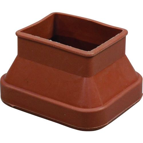 ■光 フリーサイズゴム脚キャップバラ 茶 長角30×40~40×52mm《100個入》〔品番:BF435401〕【2162234×100:0】[送料別途見積り][掲外取寄][店頭受取不可] 20,350円
