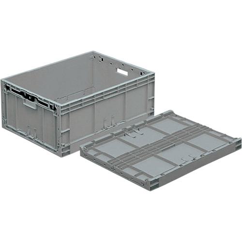 ■サンコー TP規格折りたたみコンテナ 556730 TPO-463ライトグレー〔品番:SK556730〕【2163629:0】[送料別途見積り][法人・事業所限定][外直送][店頭受取不可]