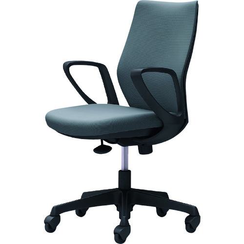 ■OKAMURA CG-M 固定肘 背パッド ハンガー無 ブラックボディ ゴムキャスター グレー〔品番:CG27JRFM37〕【2165330:0】[送料別途見積り][法人・事業所限定][外直送][店頭受取不可]