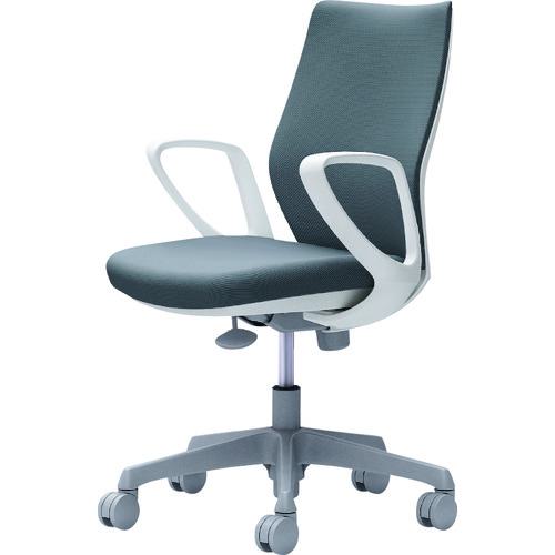 ■OKAMURA CG-M 固定肘 背パッド ハンガー無 ホワイトボディ ナイロンキャスター グレー〔品番:CG27WRFM37〕【2166964:0】[送料別途見積り][法人・事業所限定][外直送][店頭受取不可]
