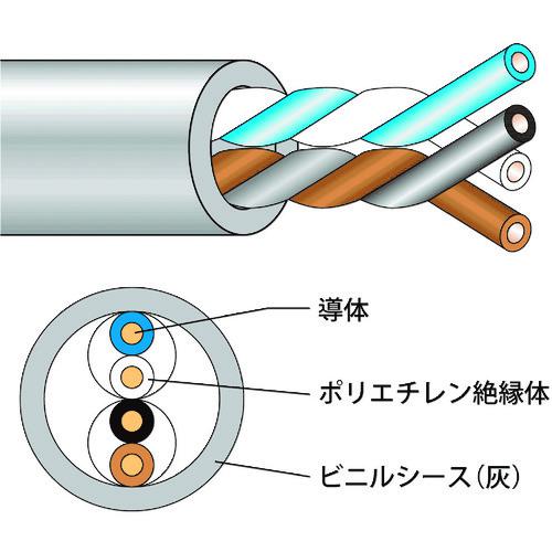■JAPPY 電子ボタン電話用ケーブル〔品番:JFCT05X2P〕【2168345:0】[送料別途見積り][掲外取寄][店頭受取不可]｜ホームセンターバロー　店