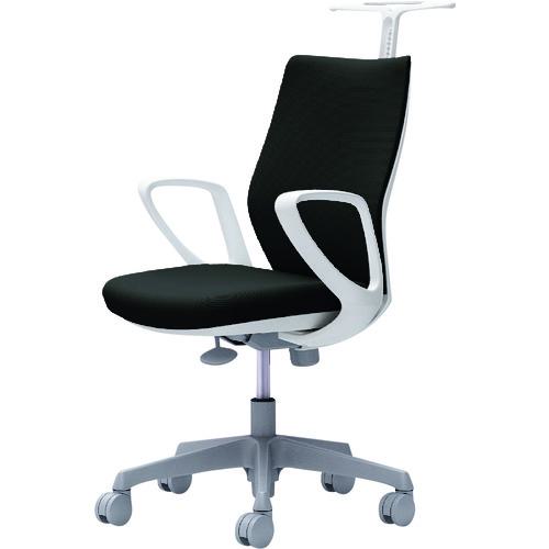 ■OKAMURA CG-M 固定肘 背パッド ハンガー有 ホワイトボディ ナイロンキャスター ブラック〔品番:CG28WRFM31〕【2168531:0】[送料別途見積り][法人・事業所限定][外直送][店頭受取不可]