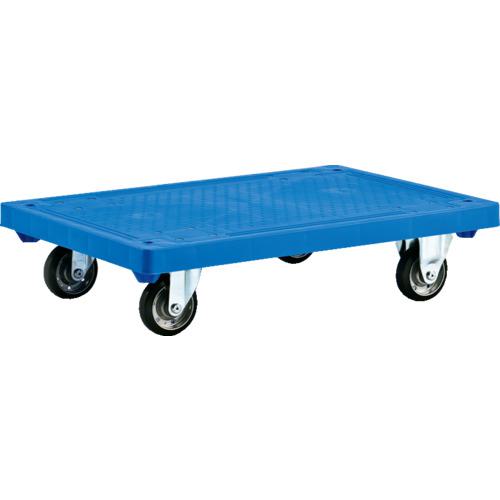 ■サンコー 樹脂製平台車 805408 ハンドカーSM(平床) ブルー〔品番:SK80540804BL〕【2175362:0】[送料別途見積り][法人・事業所限定][外直送][店頭受取不可]