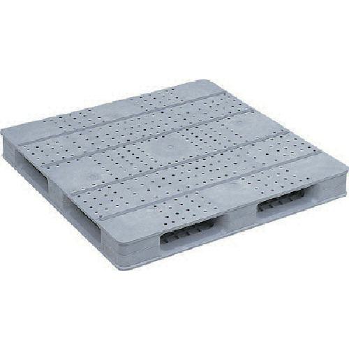 ■サンコー プラスチックパレット 812092 D4-1111F-4ライトグレー〔品番:SK81209201〕【2175498:0】[送料別途見積り][法人・事業所限定][外直送][店頭受取不可]