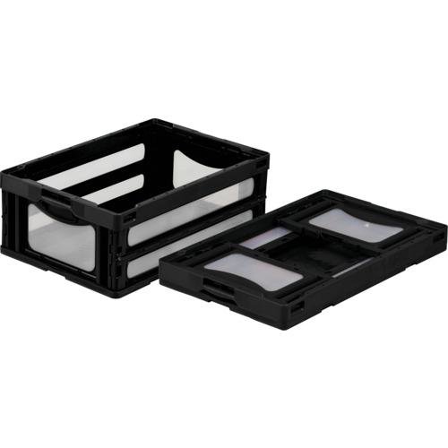 ■サンコー 折りたたみコンテナー 559090 マドコンO-55Bブラック〔品番:SKOO55BBK〕【2175960:0】[送料別途見積り][法人・事業所限定][外直送][店頭受取不可]｜ホームセンターバロー　店