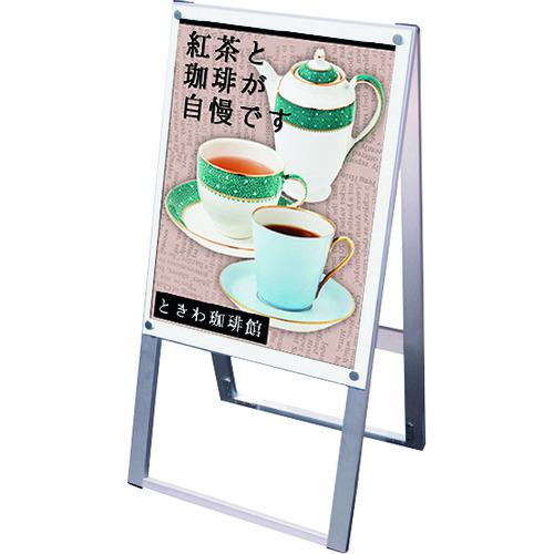 ■TOKISEI ポスター用スタンド看板マグネジ A2両面ホワイト〔品番:PSSKMNA2RW〕【2177659:0】[送料別途見積り][法人・事業所限定][外直送][店頭受取不可]