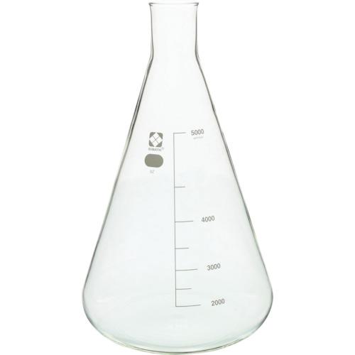 ■SIBATA 三角フラスコ 目安目盛付 5000mL〔品番:0105305000〕【2178233:0】[送料別途見積り][掲外取寄][店頭受取不可]