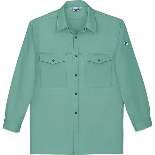 ■自重堂 長袖シャツ スモークグリーン 4L〔品番:17650624L〕【2189475:0】[送料別途見積り][掲外取寄][店頭受取不可]｜ホームセンターバロー　店