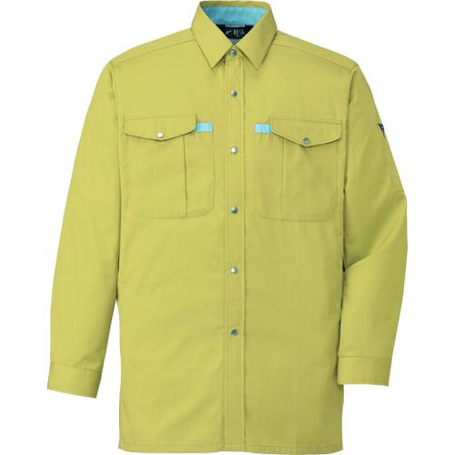 ■自重堂 長袖シャツ マスタード S〔品番:401070S〕【2204916:0】[送料別途見積り][掲外取寄][店頭受取不可]