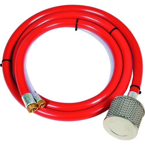 ■スーパー工業 吸余水ホースセット(三層ストレーナー付) 吸水1/2 余水3/8 5m〔品番:04W50403〕【2237998:0】[送料別途見積り][法人・事業所限定][外直送][店頭受取不可]