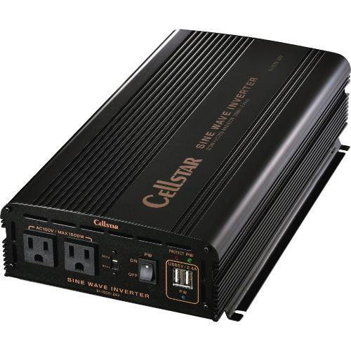 ■CELLSTAR 正弦波インバーター〔品番:SI150024V〕【2238744:0】[送料別途見積り][法人・事業所限定][外直送][店頭受取不可]