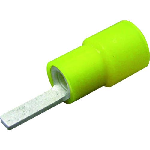 ■ニチフ 絶縁被覆付圧着端子(BT形) ブレード形(100PCS)《10箱入》〔品番:TMENBT5.510YCL〕【2239628×10:0】[送料別途見積り][掲外取寄][店頭受取不可]