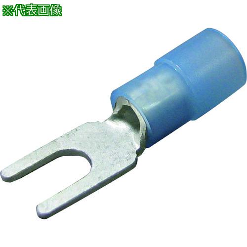 ■ニチフ 絶縁被覆付圧着端子(Y形) 先開形(100PCS)《10箱入》〔品番:TMEN2Y8BCL〕【2239654×10:0】[送料別途見積り][掲外取寄][店頭受取不可]