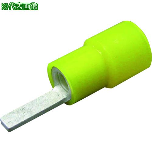 ■ニチフ 絶縁被覆付圧着端子(BT形) ブレード形(100PCS)《10箱入》〔品番:TMENBT5.513YCL〕【2241141×10:0】[送料別途見積り][掲外取寄][店頭受取不可]