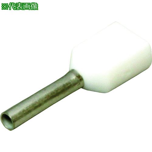 ■ニチフ フェルール(100個×5PK) 白色〔品番:NFW0.510WHI〕【2263781:0】[送料別途見積り][掲外取寄][店頭受取不可]