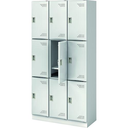 ■IRIS スクールロッカー 3列3段 9人用 L扉 ライトグレー〔品番:JTSLL33NJLG〕【2271427:0】[送料別途見積り][法人・事業所限定][直送][店頭受取不可]｜ホームセンターバロー　店 63,888円