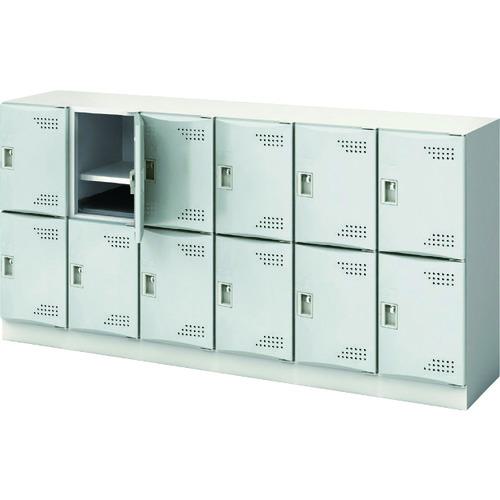 ■IRIS スクールロッカー 6列2段 12人用 M扉 ライトグレー〔品番:JTSLM62NJLG〕【2271428:0】[送料別途見積り][法人・事業所限定][直送][店頭受取不可]｜ホームセンターバロー　店 73,568円