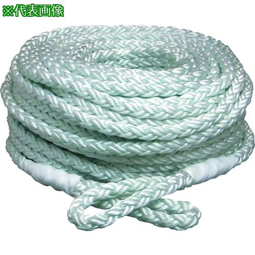 ■まつうら 電動ウインチ用ナイロンクロスロープ(8打ち) 12mmΦ&times;50m 両端アイ加工〔品番:NR8CROSS1250〕【2288013:0】[店頭受取不可]｜ホームセンターバロー　店