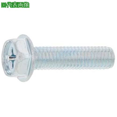 ■SUNCO 三価ホワイト(+)フランジ小ネジB8D10 5×12 (600本入)〔品番:0000000B0050012003〕【2299485:0】[送料別途見積り][掲外取寄][店頭受取不可]