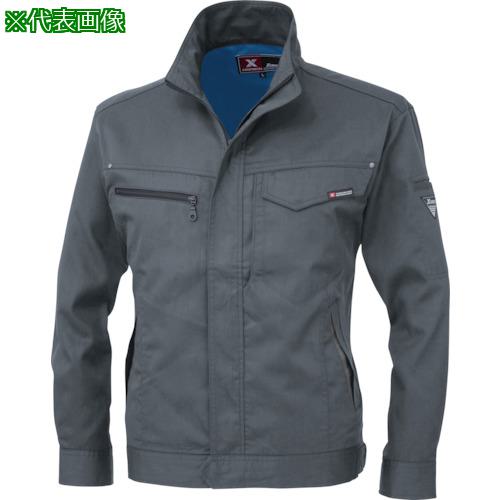 ■XEBEC 長袖ブルゾン1634-25-L チャコールグレー〔品番:163425L〕【2299875:0】[送料別途見積り][掲外取寄][店頭受取不可]
