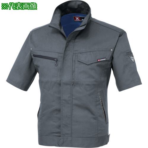 ■XEBEC 半袖ブルゾン1631-25-5L チャコールグレー〔品番:1631255L〕【2299888:0】[送料別途見積り][掲外取寄][店頭受取不可]