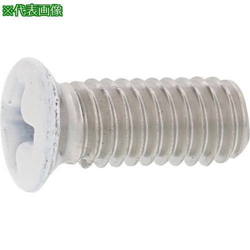 ■SUNCO 頭部ホワイトステン(+)丸皿小ネジD6 小頭 4×10 (2000本入)〔品番:0002000700400100A0〕【2303926:0】[送料別途見積り][掲外取寄][店頭受取不可]
