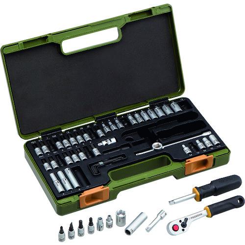 ■PROXXON ソケットレンチセット1/4(6角タイプ)〔品番:82280〕【2321149:0】[送料別途見積り][掲外取寄][店頭受取不可]