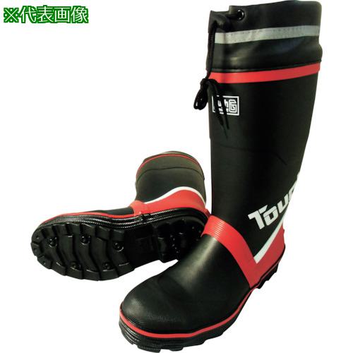 ■喜多 糸入り安全ゴム長靴(カバー付) KR7270 ブラック M(24.5~25.0)〔品番:KR7270BKM〕【2355699:0】[送料別途見積り][法人・事業所限定][掲外取寄][店頭受取不可]
