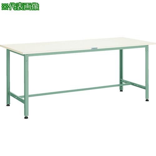 ■TRUSCO 軽荷重作業台(300kg)AE型 1500X900XH740 基本タイプ グリーン色〔品番:AE1509〕【2385597:0】[法人・事業所限定][直送元][店頭受取不可]