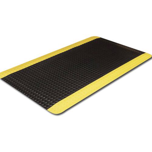 ■セーフラン 高耐久疲労軽減マット 60×150cm 黒×黄〔品番:J2338〕【2397457:0】[送料別途見積り][法人・事業所限定][外直送][店頭受取不可]