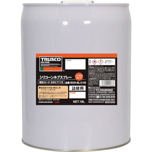 ■TRUSCO αシリコンルブ 18L〔品番:ECOSLC18〕【2437112:0】[法人・事業所限定][直送元][店頭受取不可]｜ホームセンターバロー　店