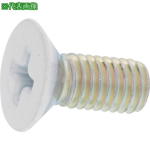 ■SUNCO 頭部ホワイト(+)サラ小ネジ三価ホワイト 4×14 (1200本入)〔品番:0000000100400140A3〕【2439208:0】[送料別途見積り][掲外取寄][店頭受取不可]